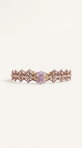 Lavender Veil Stone Choker Necklace