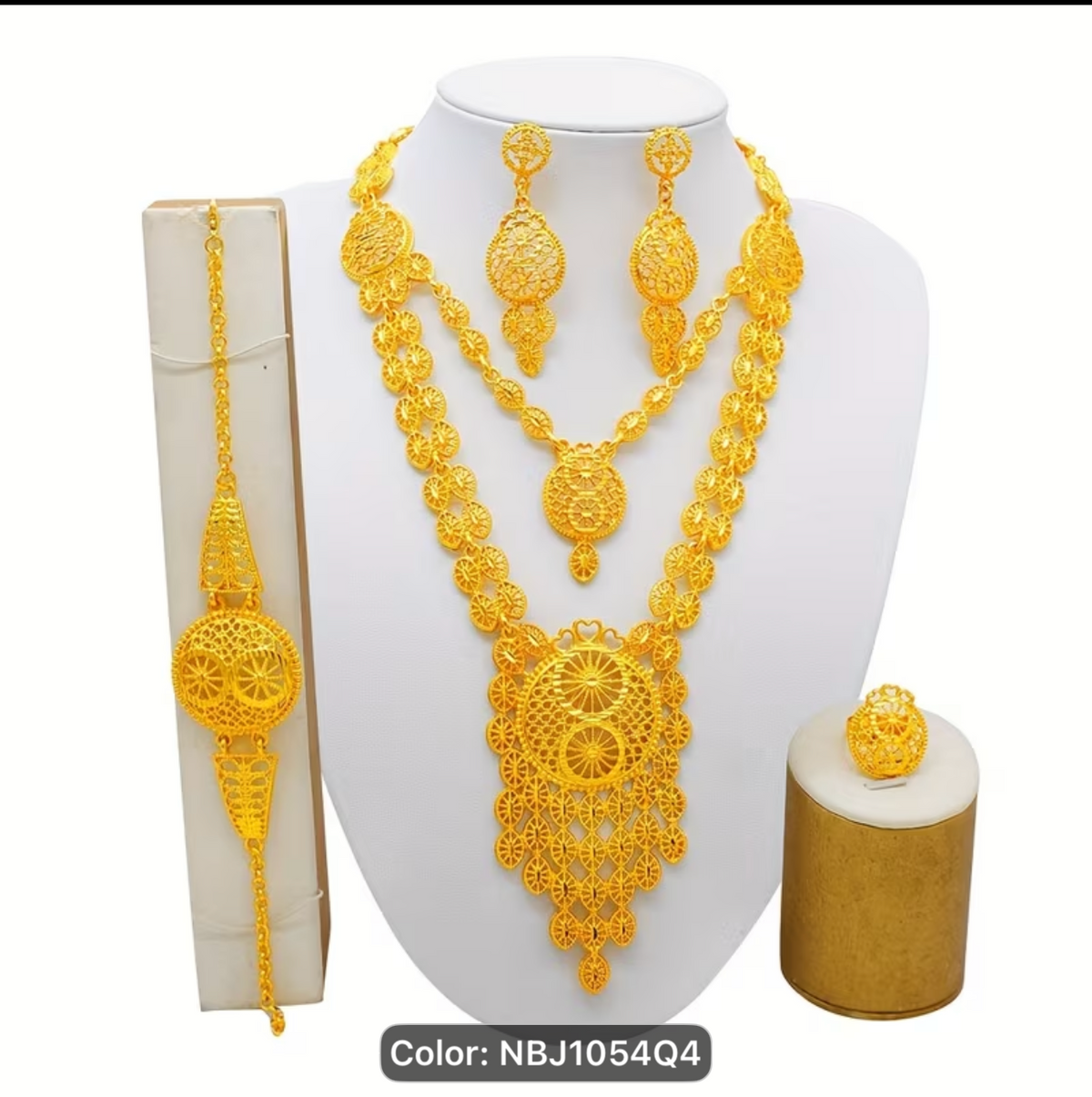Gold Bridal Jewelry Set